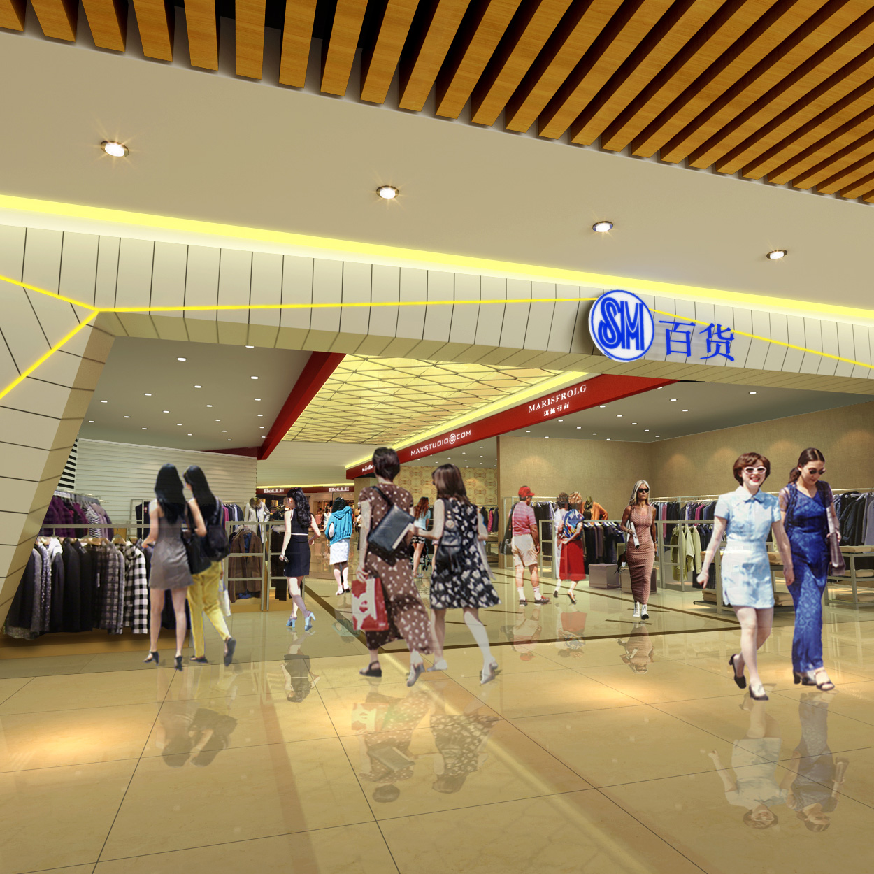 淄博盛名吉成百貨有限公司監(jiān)控、背景音樂、綜合布線項目